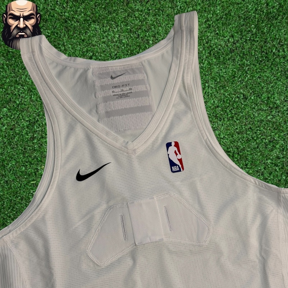 Nike Pro NBA Player Issue Training Tank Top White 880805-100 Men's Size XL - Picture 2 of 3